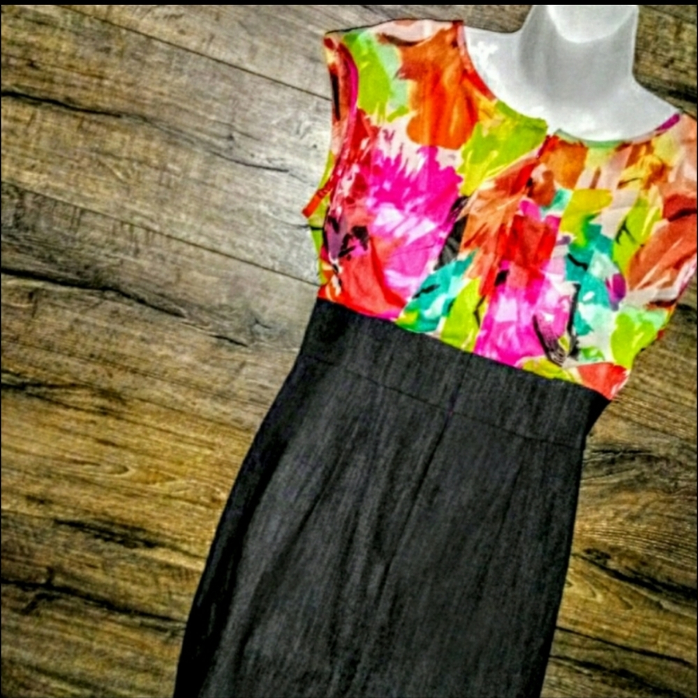 AGB Dress Size 10 Bright Floral Bodycon NWOT - Picture 6 of 11